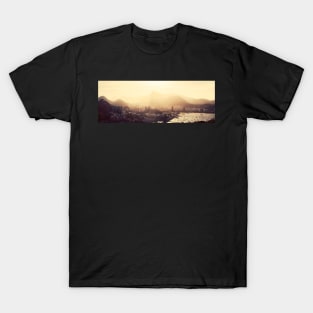 Rio de Janeiro Skyline With Christ the Redeemer in Yellow Afternoon Light T-Shirt